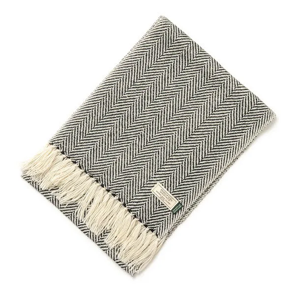 【30％OFF】MUCROS WEAVERS（マクロスウィーバーズ） アルパカ スカーフ / マフラー / ヘリンボーン / ストライプ / メンズ レディース / ALPACA SCARVES【セール】