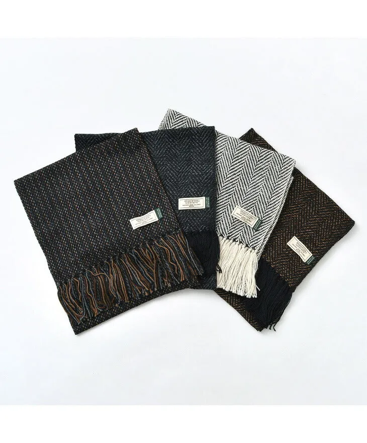 【30％OFF】MUCROS WEAVERS（マクロスウィーバーズ） アルパカ スカーフ / マフラー / ヘリンボーン / ストライプ / メンズ レディース / ALPACA SCARVES【セール】