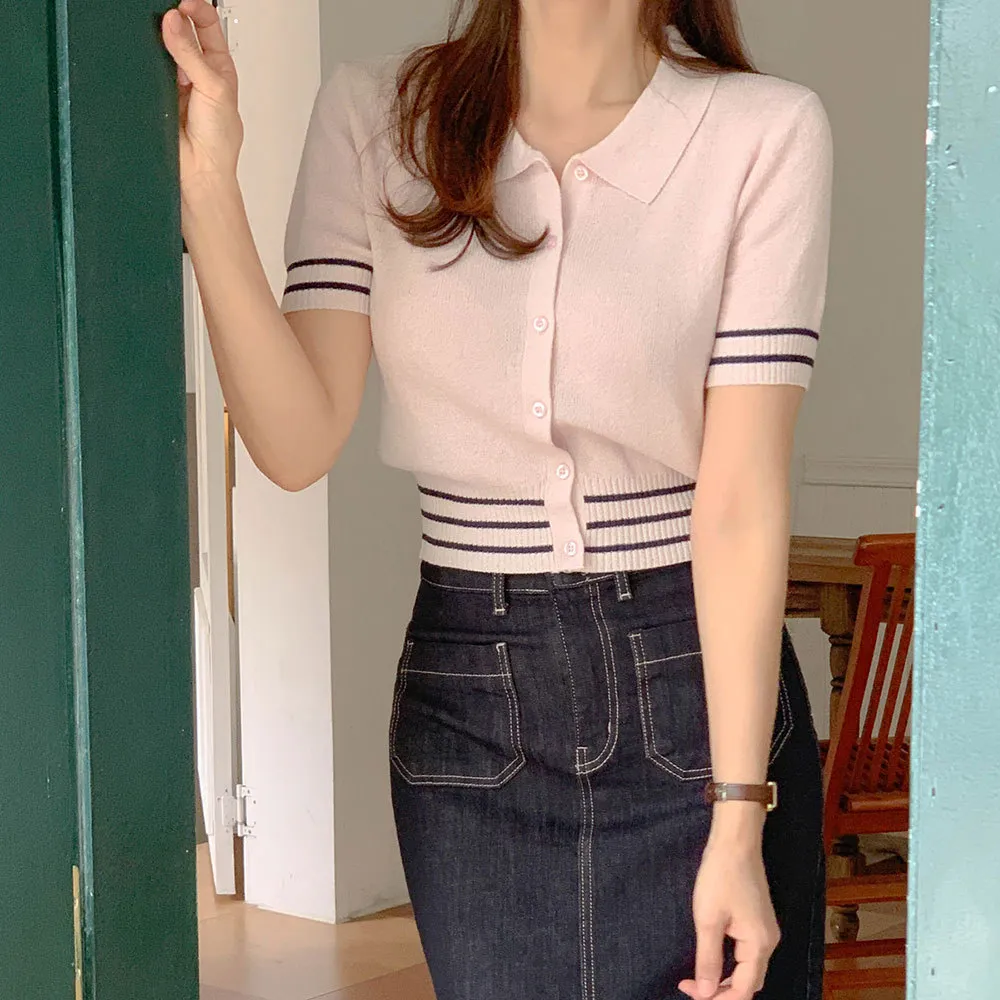 BADDIARY  |Casual Style Plain Short Sleeves Party Style Office Style