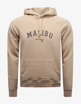 Beige Malibu Print Hoodie