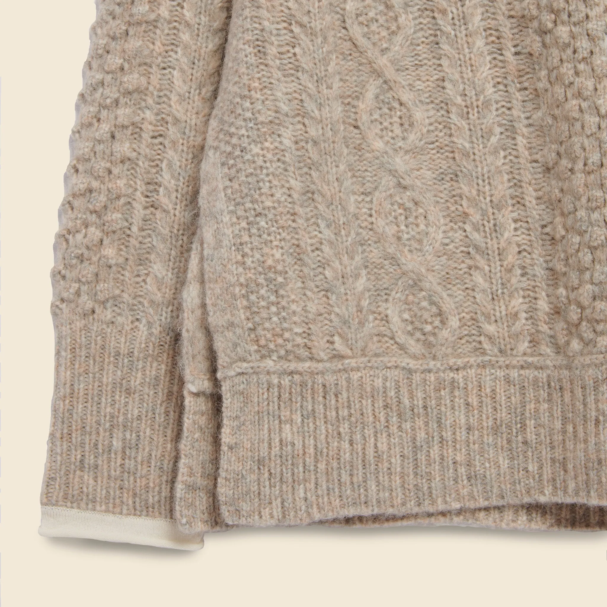 Camil Cable Sweater - Driftwood