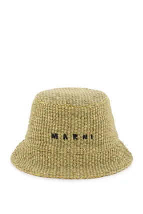 Cappello Bucket Effetto Rafia