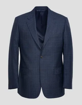 DARK BLUE PLAID SPORT COAT