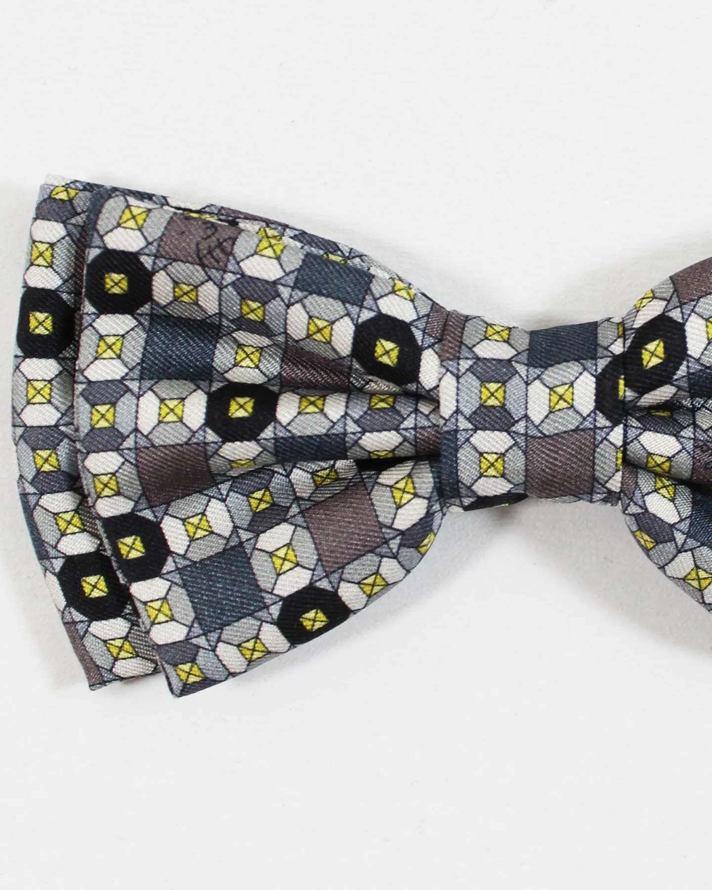 Emilio Pucci Bow Tie Gray Lime Black Pre-Tied SALE