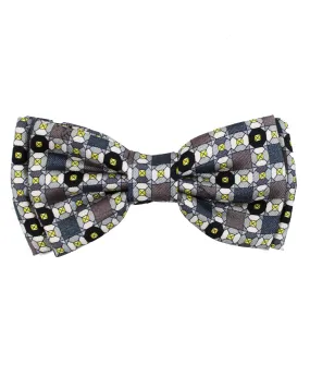 Emilio Pucci Bow Tie Gray Lime Black Pre-Tied SALE