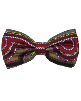 Emilio Pucci Bow Tie Maroon Brown Pre-Tied SALE