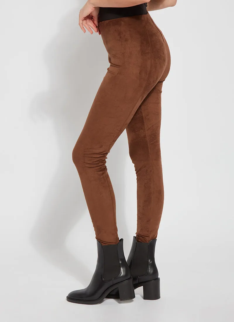 Hi Waist Suede Legging (28 Inseam)