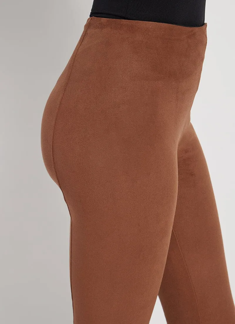 Hi Waist Suede Legging (28 Inseam)