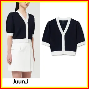 JUUN.J  |Street Style Short Sleeves Cardigans