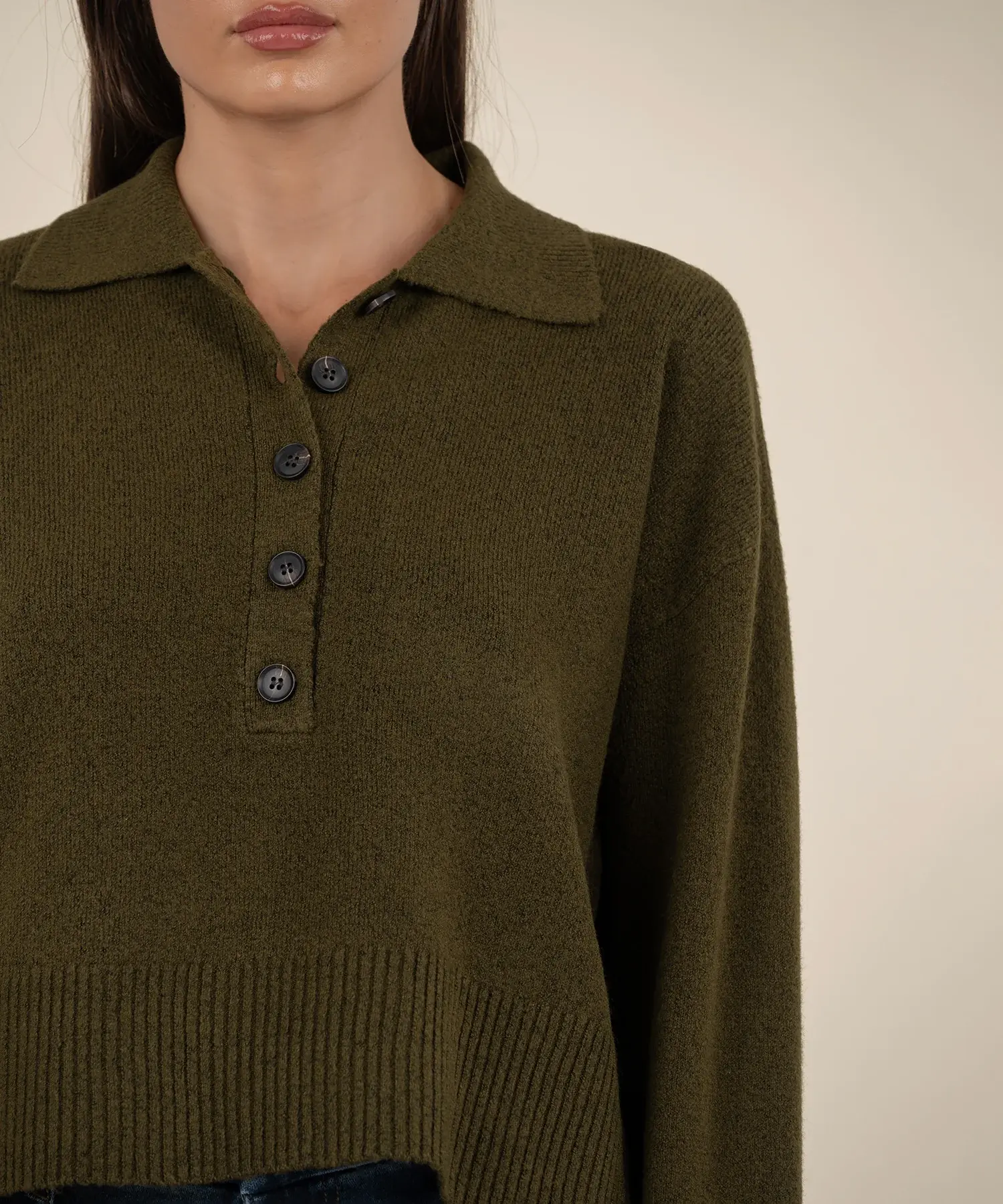 LILIA BUTTON FRONT SWEATER