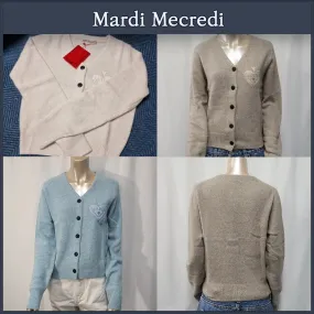 Mardi Mercredi  |Street Style Logo Cardigans