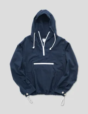 NAVY SEERSUCKER ANORAK