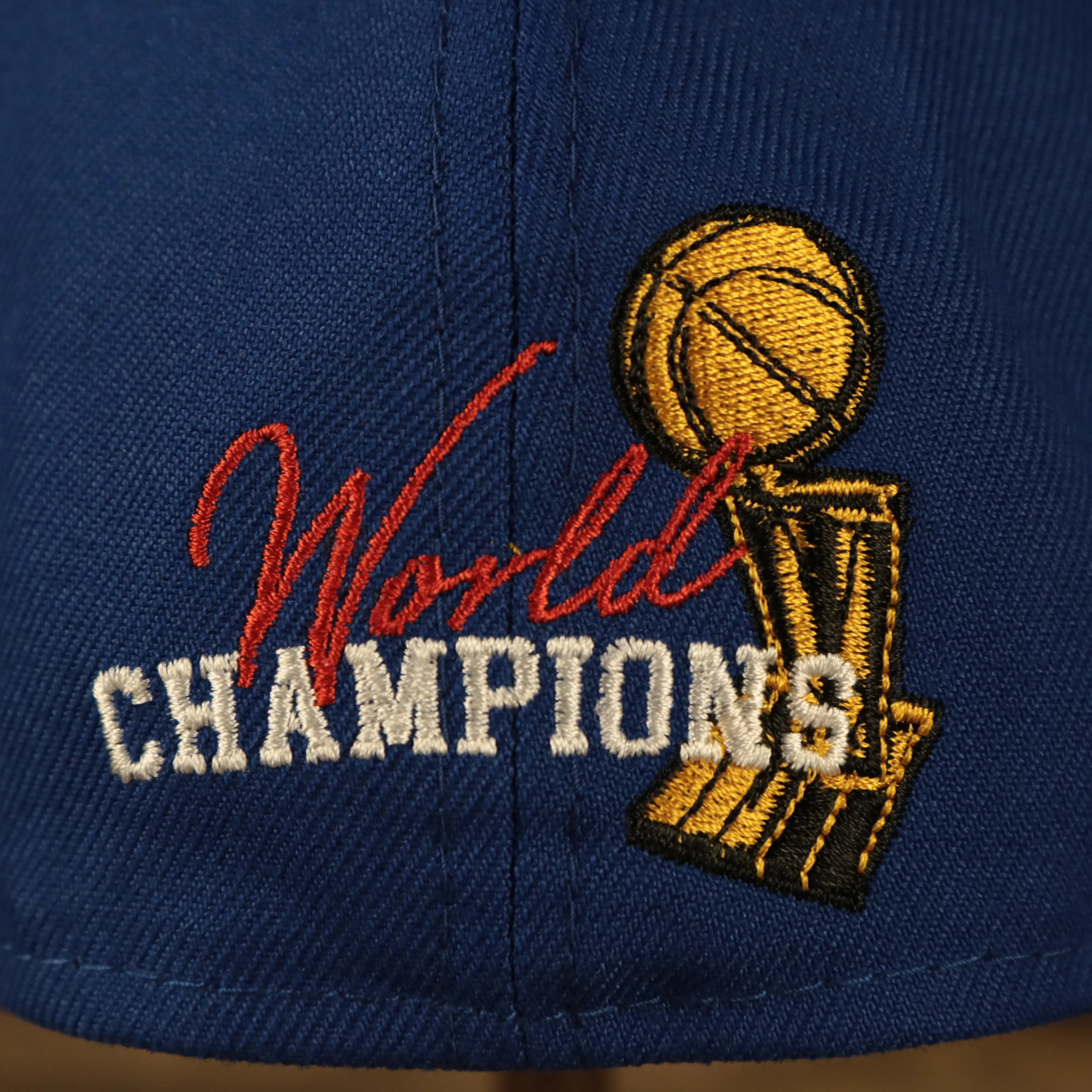 Philadelphia 76ers Championship Rings All Over Side Patch Gray Bottom 59FIFTY Fitted Cap