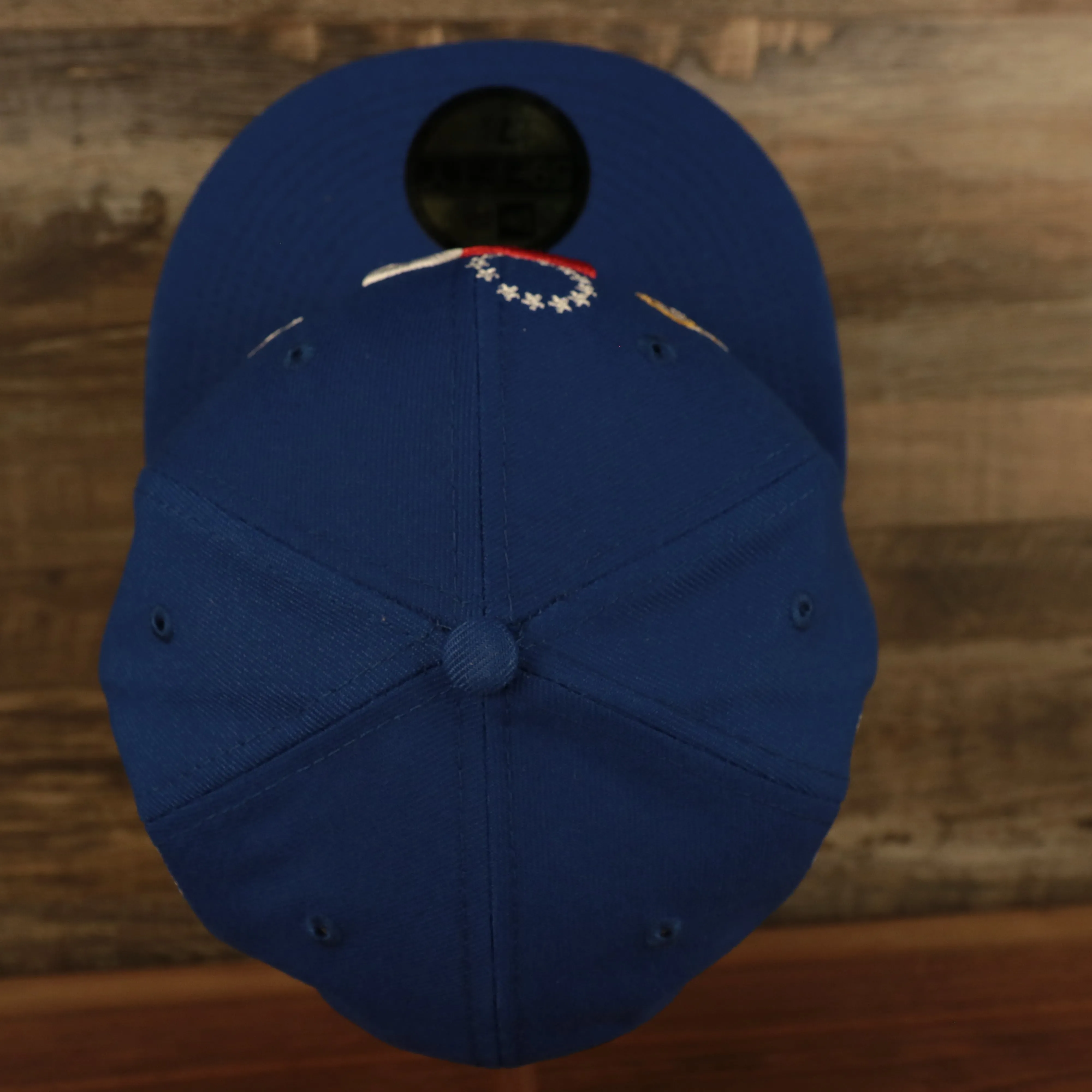 Philadelphia 76ers Championship Rings All Over Side Patch Gray Bottom 59FIFTY Fitted Cap