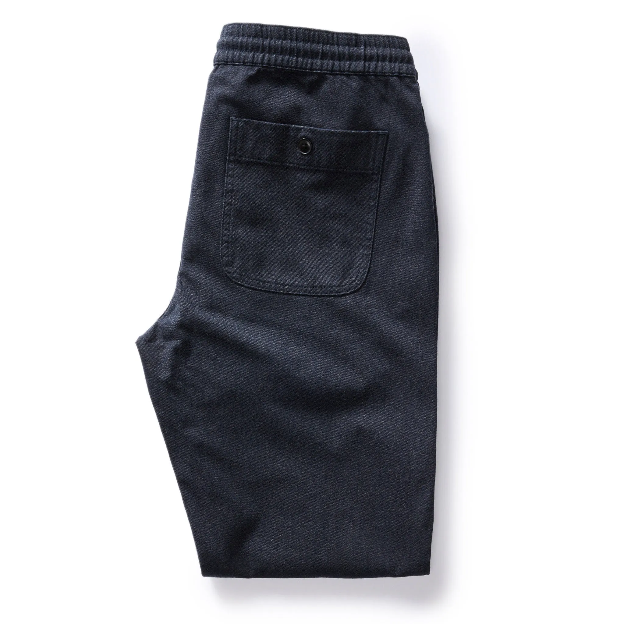 The Apres Pant in Navy Twist Jaspe Twill